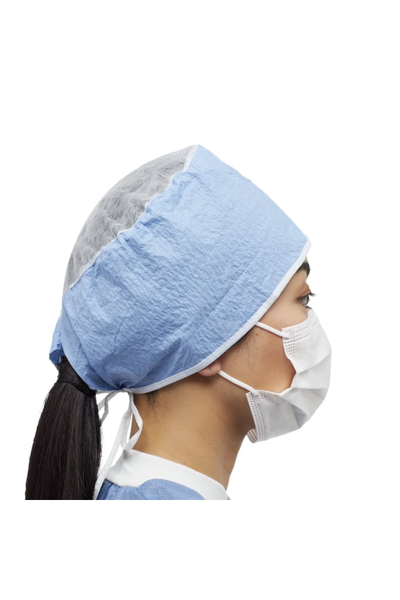 Surgical Cap - Disposable Scrub Cap with Tie Closure, Non-Sterile, 100 Ct