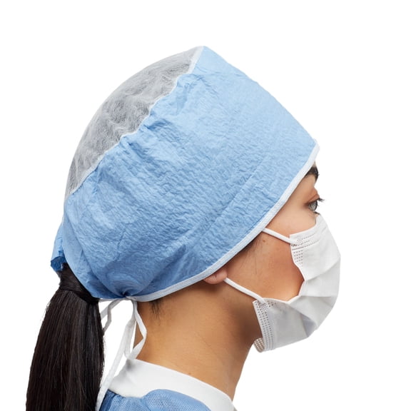 McKesson Surgical Cap - Disposable Scrub Cap with Tie Closure, Non-Sterile, 100 Ct