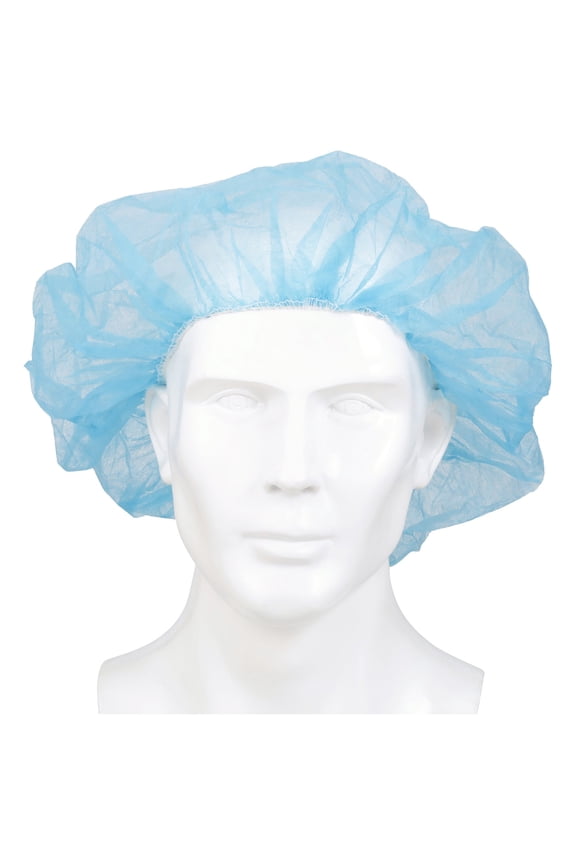 Surgical Caps for Women or Men, Elastic Closure Bouffant Cap - Disposable Hygienic Hair Cover - 24 in, 100 Ct
