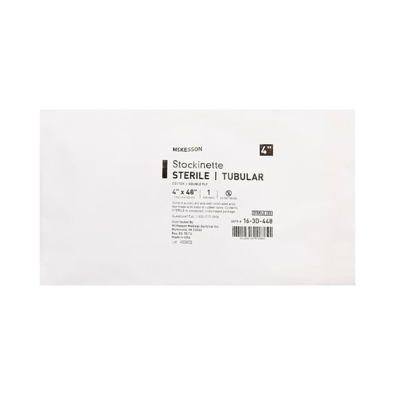 McKesson Surgical Stockinette 4 X 48 Inch Sterile Cotton Beige 16-3D-448, 1 Ct