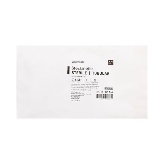 McKesson Surgical Stockinette 4 X 48 Inch Sterile Cotton Beige 16-3D-448, 20 Ct