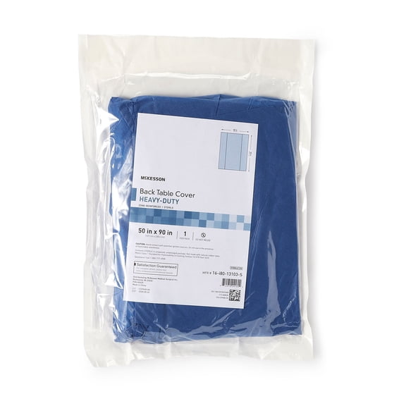 McKesson Table Drape Blue 50 X 90 Inch 16-I80-13103-S 20 per Case