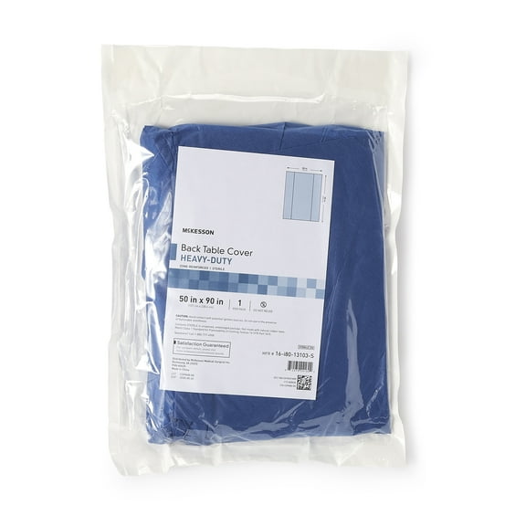 McKesson Table Drape Blue 50 X 90 Inch 16-I80-13103-S