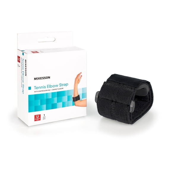 McKesson Tennis Elbow Strap with Compression Pad - Adult, One Size, 1 Ct