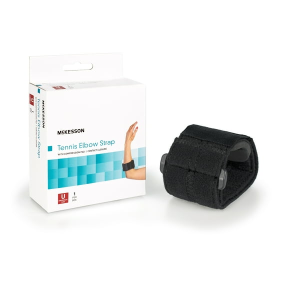 McKesson Tennis Elbow Strap with Compression Pad - Adult, One Size, 1 Ct