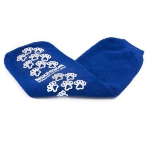 GROSSYGLOW McKesson Terries Bariatric Slipper Socks, Extra Wide, Blue, Above Ankle - Pair/2