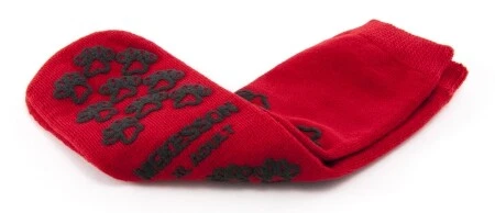 GROSSYGLOW McKesson Terries Slipper Socks Adult X-Large Red Above the Ankle - 1 Pair