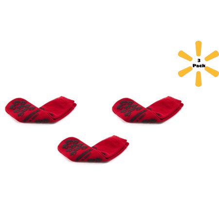 McKesson Terries Slipper Socks X-Large Red Above the Ankle, 3 Pack - 40-3811-001