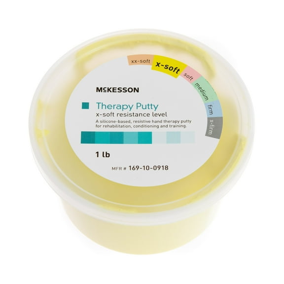 McKesson Therapy Putty for Grip Strength - Yellow, X-Soft Resistance, 1 lb, 1 Ct