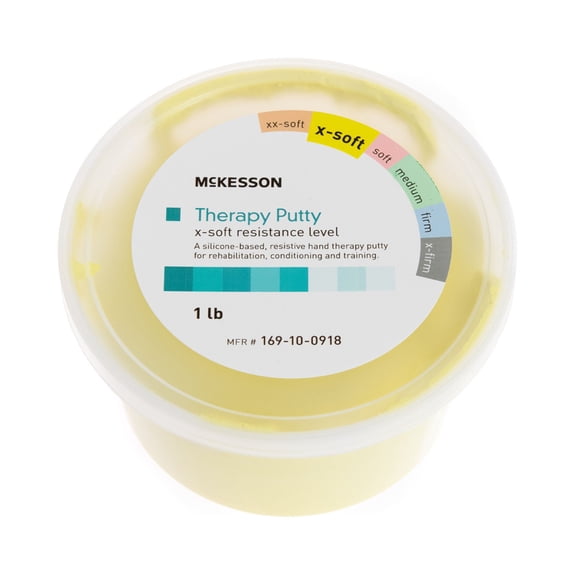 McKesson Therapy Putty for Grip Strength - Yellow, X-Soft Resistance, 1 lb, 1 Ct