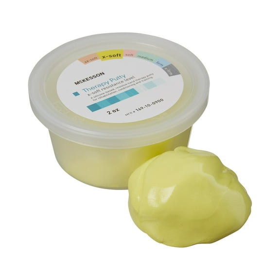McKesson Therapy Putty for Grip Strength - Yellow, X-Soft Resistance, 2 oz, 1 Ct
