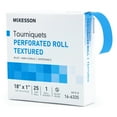 thumbnail image 1 of McKesson Tourniquet Band on Perforated Roll, Blue Elastic, 18" x 1", 25 count, 20 Packs, 500 Total, 1 of 6