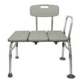 thumbnail image 1 of McKesson Transfer Bath Bench with Back, Removable Arm Rail - Aluminum Frame, 1 Ct, 1 of 5