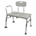 thumbnail image 1 of McKesson Transfer Bath Bench with Back, Removable Arm Rail - Aluminum Frame, 2 Ct, 1 of 5