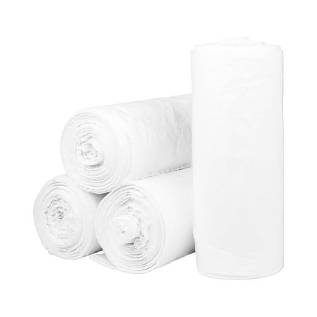 McKesson Trash Can Liners, Extra Heavy Duty - White, 45 gal Capacity, 40 in x 46 in, 100 Ct