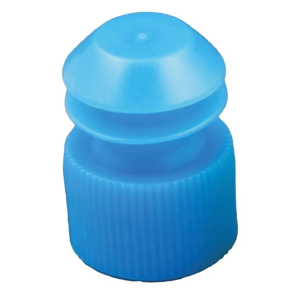 McKesson Tube Closure Flanged Plug Cap Blue Polyethylene 177-116152B 1000 per Bag