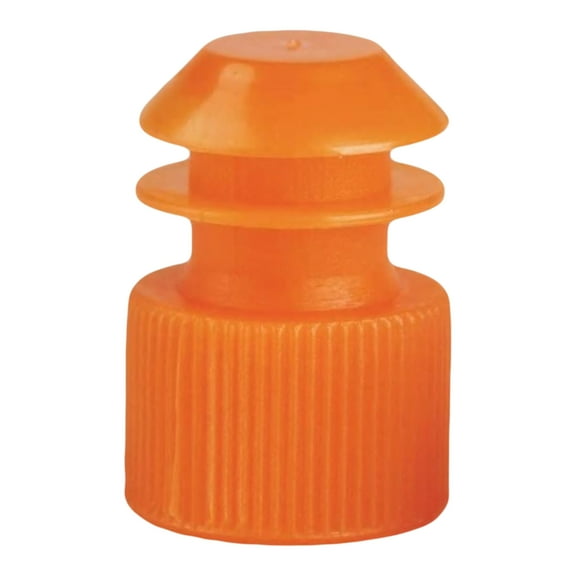 McKesson Tube Closure Flanged Plug Cap Orange Polyethylene 177-118240N 1000 per Bag
