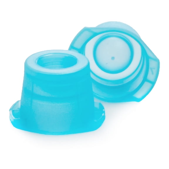 McKesson Tube Closure Double Thumb Tab Blue Polyethylene 177-118115B 1000 per Bag