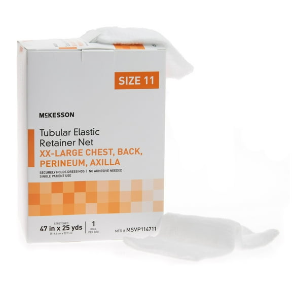 McKesson Tubular Elastic Retainer Net - 47 in. x 25 yds., Size 11, 1 Count, 1 Pack