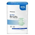 thumbnail image 1 of McKesson Ultra Briefs, Incontinence, Heavy Absorbency, 2XL, 12 Count, 1 Pack, 1 of 12
