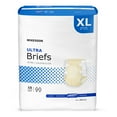 thumbnail image 1 of McKesson Ultra Incontinence Briefs - Absorbent, Disposable, Unisex - XL, 15 Count, 4 Packs, 60 Total, 1 of 12