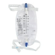 McKesson Urinary Leg Bag Anti-Reflux Valve Sterile 750 mL Vinyl, 5 Count | 4602