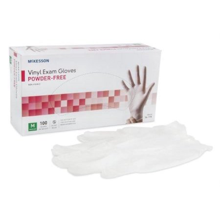 McKesson Vinyl Exam Glove Medium, Non-Sterile, Powder-free, 100 Count