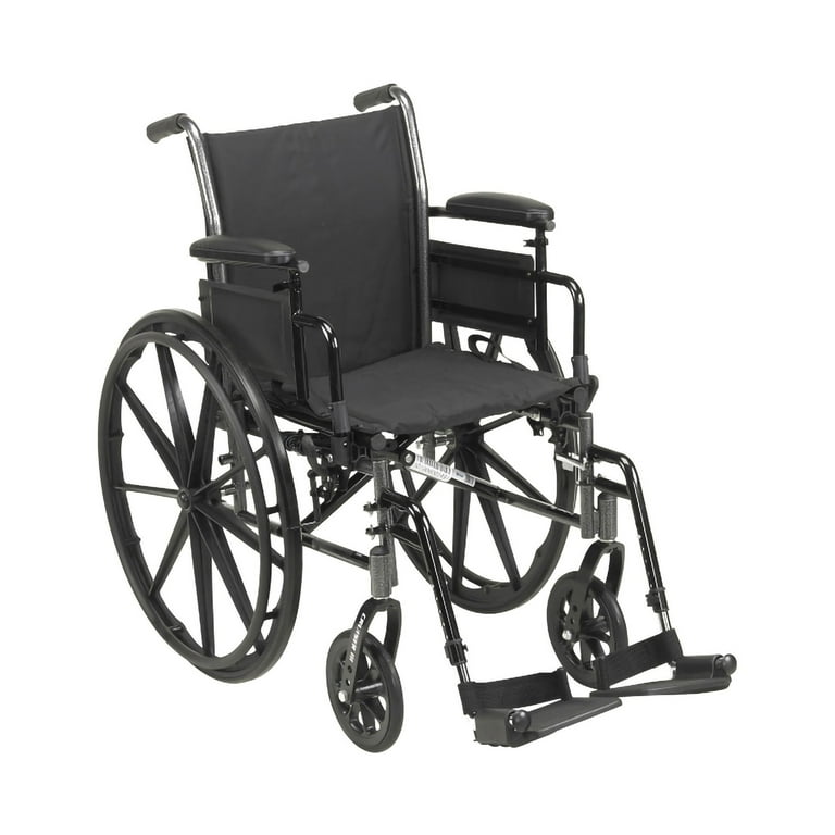 McKesson Wheelchair, Lightweight, Durable Carbon Steel, Desk