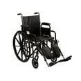 thumbnail image 1 of McKesson Wheelchair with Swing-Away Footrest, Lightweight Steel, 16" W x 16" D, 1 Ct, 1 of 4