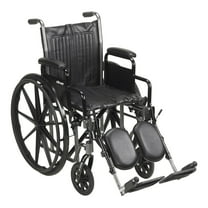 McKesson Wheelchair with Swing-Away Footrests, Detachable Arms - 16 in Seat, 1 Ct