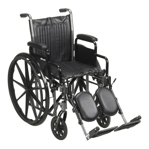 McKesson Wheelchair with Swing-Away Footrests, Detachable Arms - 16 in Seat, 1 Ct