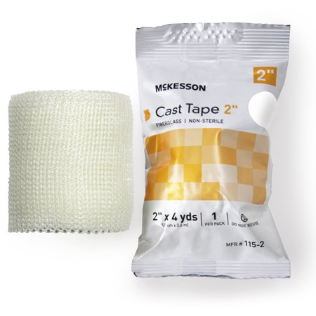 McKesson White Cast Tape, 2 Inch x 4 Yard, 10 Count