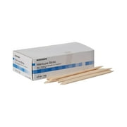 McKesson Wood Manicure Stick for Cuticle Care, Round End Bevel Tip, 4 /2 in, 144 Ct