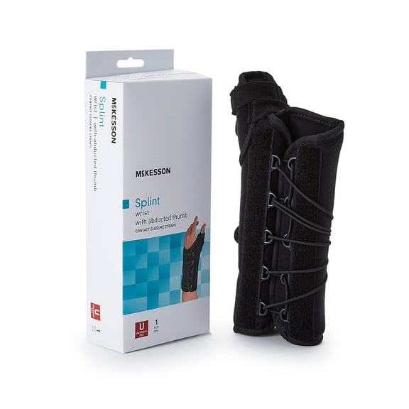 McKesson Wrist Splint with Abducted Thumb for Sprains and Strains, Right Hand, 1 Ct