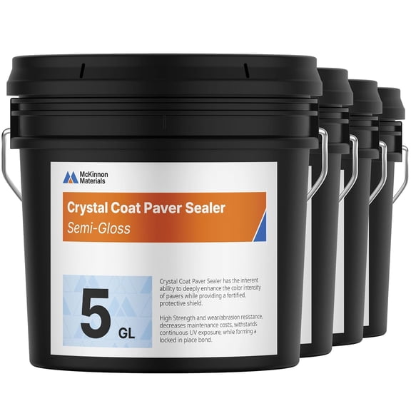 McKinnon Concrete and Paver Sealer 20 Gallon, Penetrating Semi-Gloss Wet Look Sealer for Brick, Stone, Natural Stone, Outdoor and Indoor Use, UV Resistant