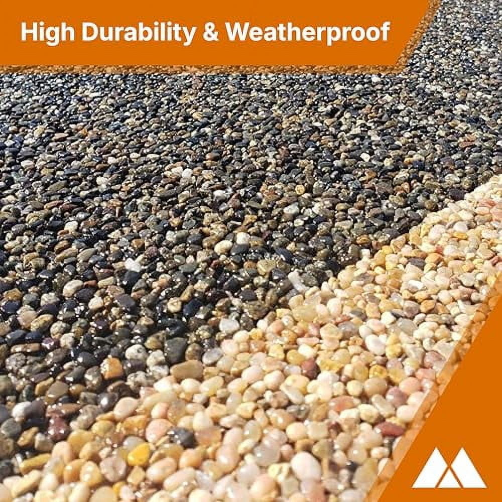 McKinnon Stone Bond Epoxy, 1 Gallon Kit, Resin Bound Surfacing Epoxy for Gravel & Pebble Stone, Easily Transform Your Driveway, Flooring, Indoor, Outdoor, Patios, Walkways, Stairs