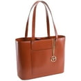 thumbnail image 1 of McKlein ALYSON, Ladies' Tote with Tablet Pocket, Top Grain Cowhide Leather, Brown (97534), 1 of 5