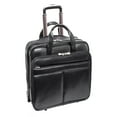 thumbnail image 1 of McKlein BOWERY, Wheeled Laptop Briefcase, Top Grain Cowhide Leather, Black (87855), 1 of 7