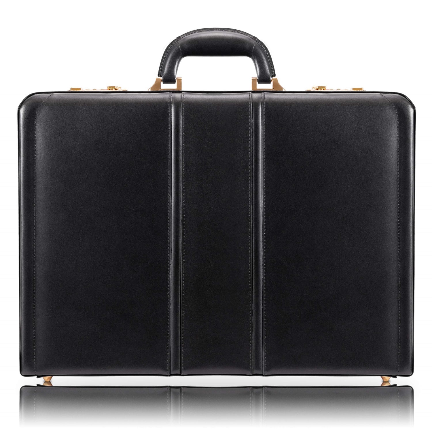 McKlein Daley Leather Attache Case - Black