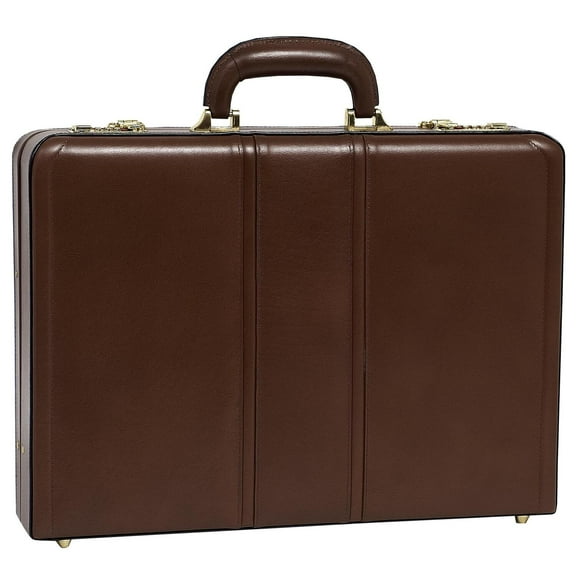 McKlein Daley Leather Attache Case - Brown
