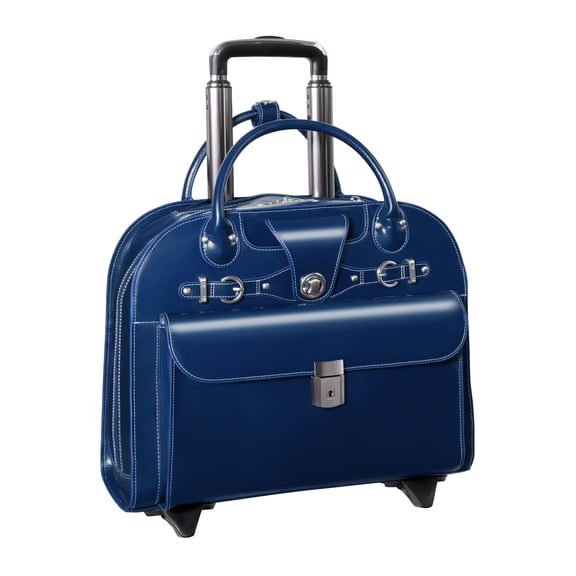 EDGEBROOK | 15 Leather Wheeled Laptop Briefcase
