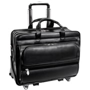 FRANKLIN | 17  Leather Detachable-Wheeled Laptop Case