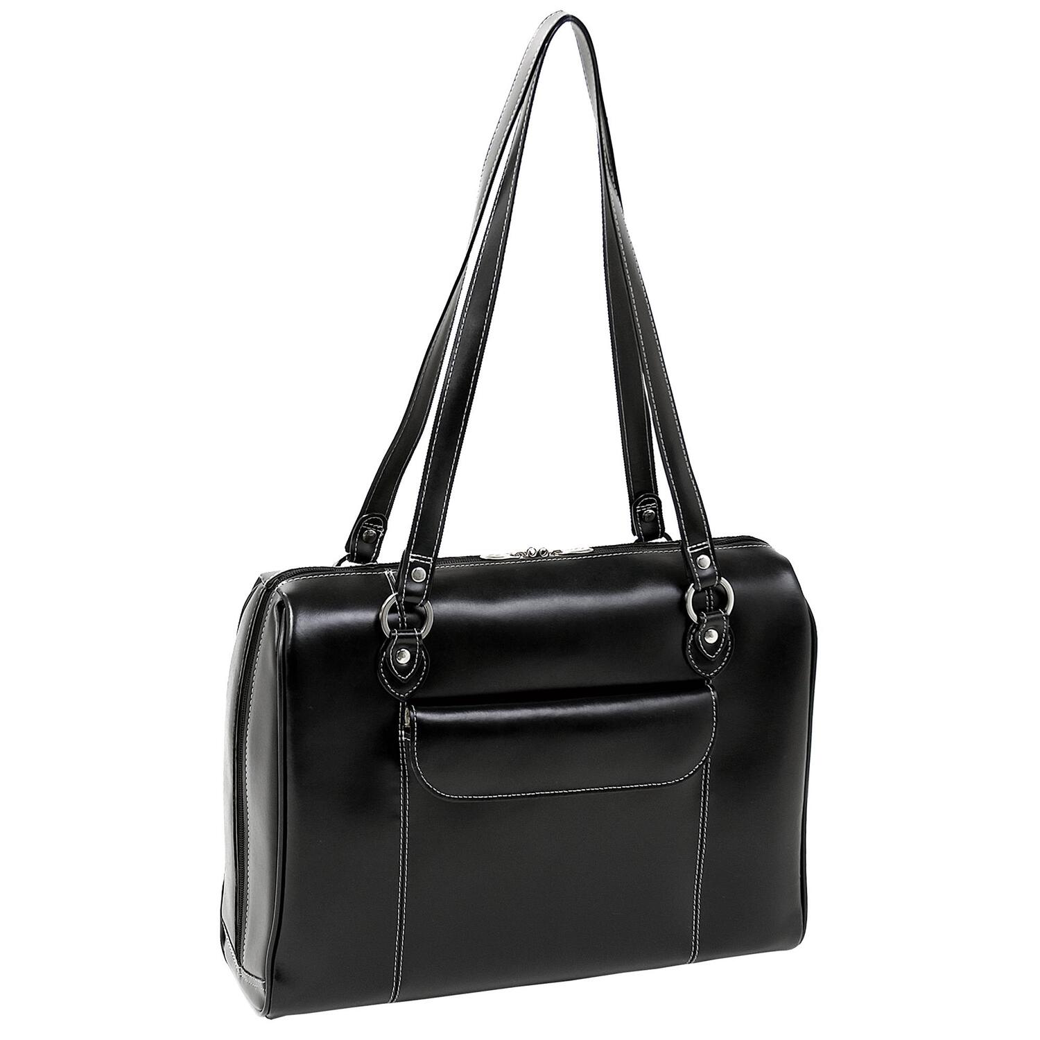 McKlein GLENVIEW, Ladies' Laptop Briefcase, Top Grain Cowhide Leather, Black (94745) - image 1 of 2