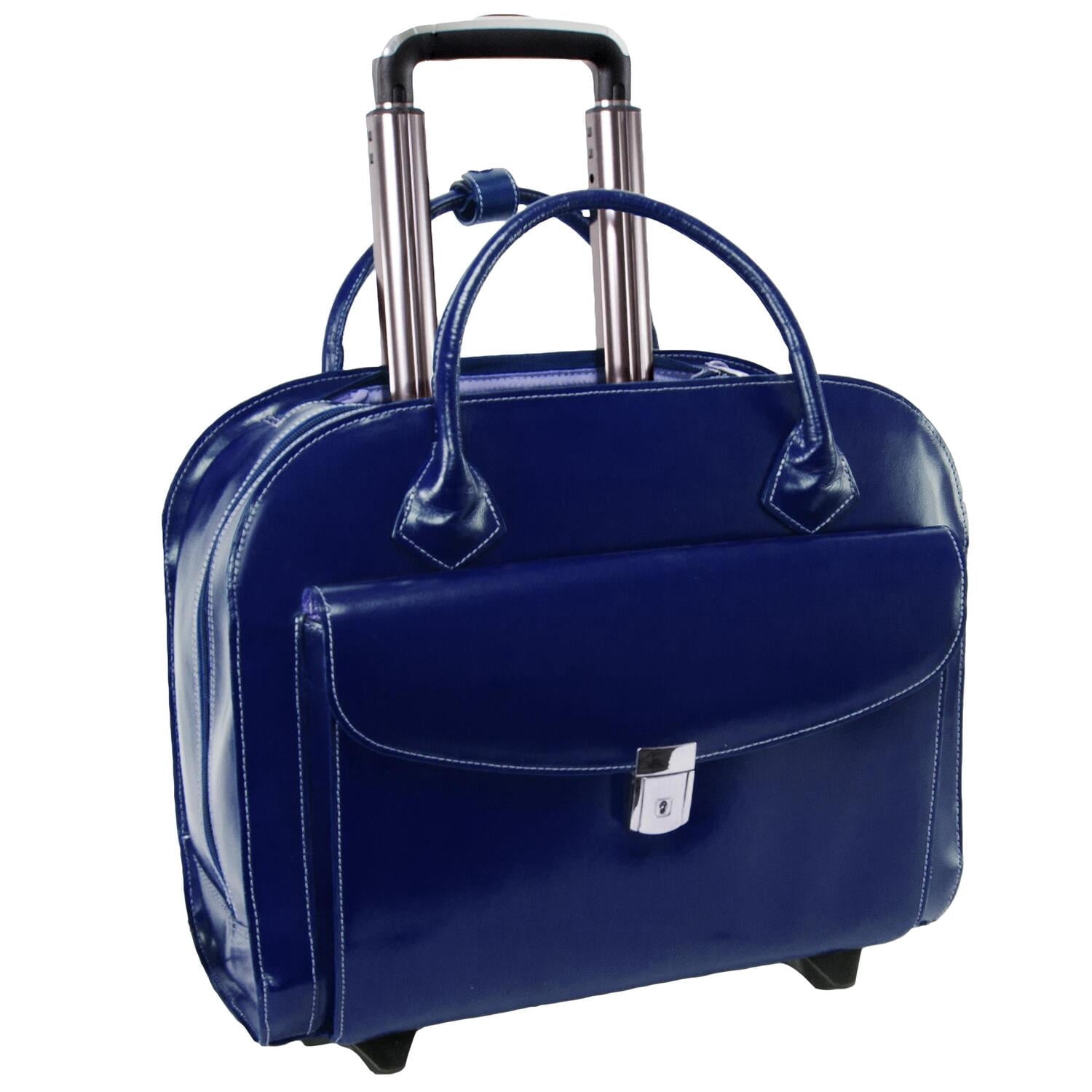 GRANVILLE | 15” Leather Wheeled Laptop Briefcase