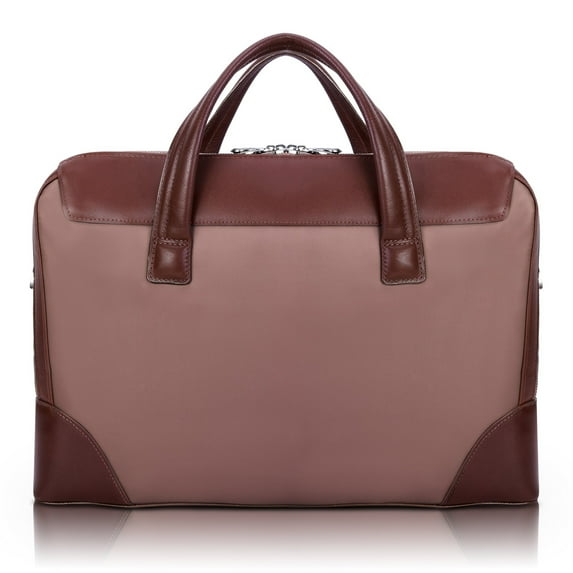 N Series | HARPSWELL | 17" Nylon Dual Compartment Laptop Briefcase - Khaki