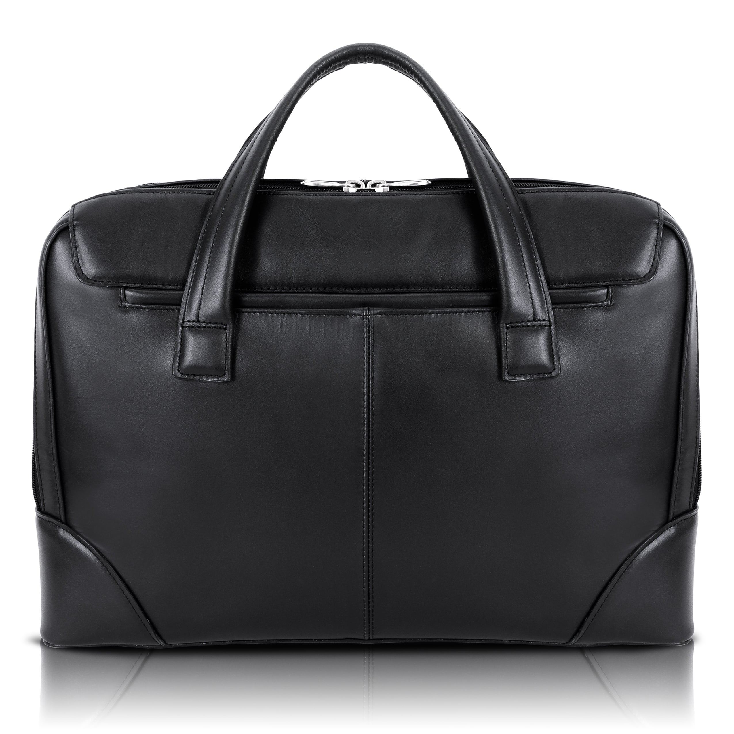 HARPSWELL | 17” Leather Dual-Compartment Laptop Briefcase