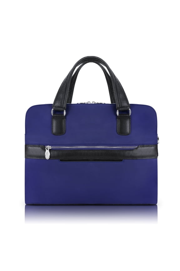 N Series | HARTFORD | Nylon Dual Compartment Briefcase - Navy