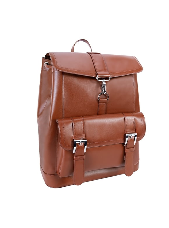 Leather Laptop Backpack