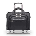 thumbnail image 1 of I Series | GOLD COAST | 17" Leather Patented Detachable -Wheeled Laptop Briefcase - Black, 1 of 7