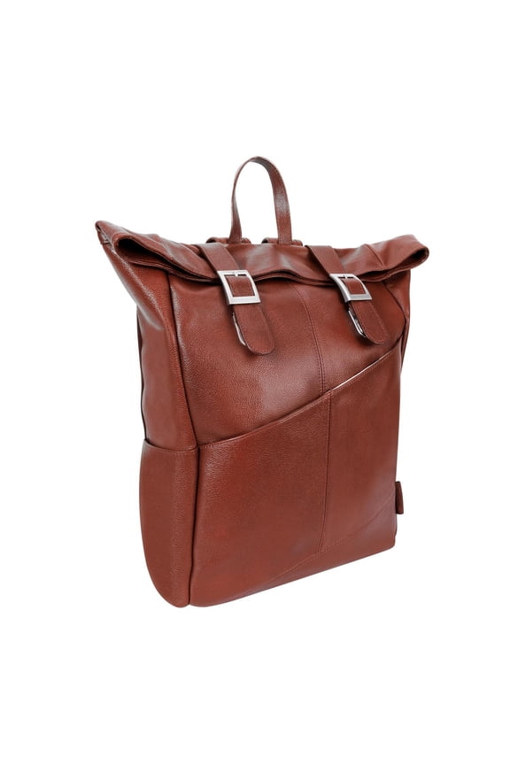 McKleinUSA Kennedy Leather Laptop Backpack - Dual Access Business Travel Backpack-Color:Brown